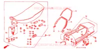 SELLE pour Honda CB 125 TWIN de 1990