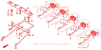 FEUX ARRIERE pour Honda CB 125 TWIN de 1990