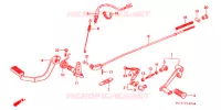 PEDALE pour Honda CB 125 TWIN de 1990
