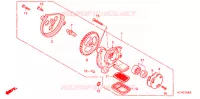 POMPE A HUILE pour Honda CB 125 TWIN de 1990
