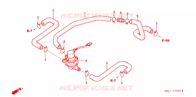 COMMANDE INJECTION D'AIR SOUPAPE Honda MOTO 1300 CB 2003  CB1300F3