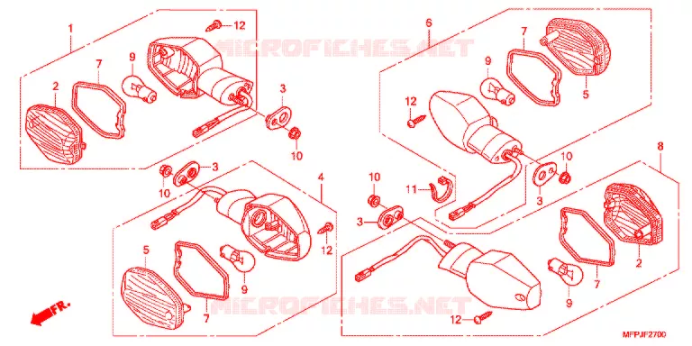 CLIGNOTANT Honda MOTO 1300 CB 2015  CB1300SADE