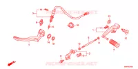 PEDALE pour Honda CB 1300 SUPER BOL DOR ABS WHITE de 2014