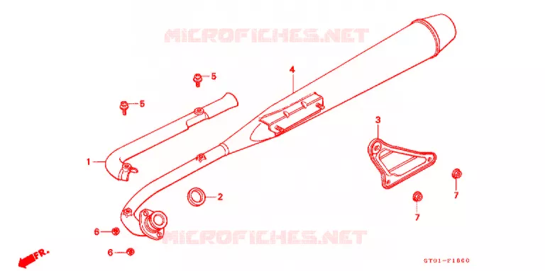 SILENCIEUX D'ECHAPPEMENT Honda MOTO 90 CUB 1996  C90CMS