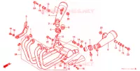 SILENCIEUX D'ECHAPPEMENT pour Honda CB X4 1300 LD de 2003