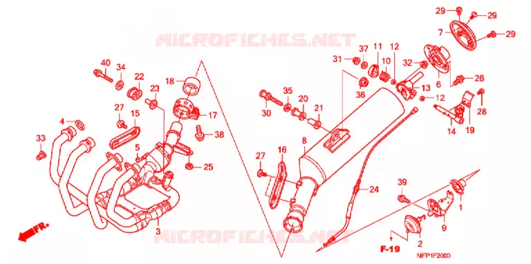 SILENCIEUX D'ECHAPPEMENT Honda MOTO 1300 CB 2009  CB1300S9