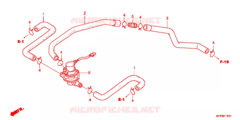 VALVE DE COMMANDE D'INJECTION D'AIR Honda MOTO 1300 CB 2012  CB1300SAB_J