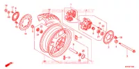 ROUE ARRIERE pour Honda CB 1300 SUPER BOL DOR ABS SE de 2013