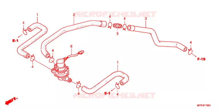 VALVE DE COMMANDE D'INJECTION D'AIR Honda MOTO 1300 CB 2017  CB1300SADG