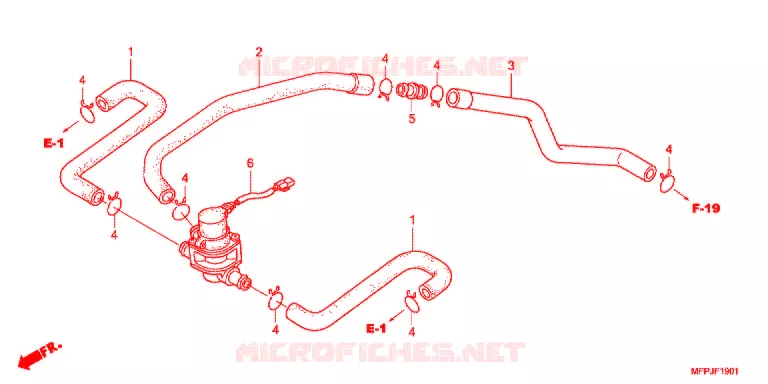 VALVE DE COMMANDE D'INJECTION D'AIR Honda MOTO 1300 CB 2016  CB1300SADG
