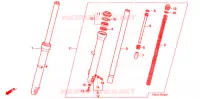 FOURCHE pour Honda CB 250 NIGHTHAWK de 1991