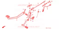 PEDALE pour Honda CB 250 NIGHTHAWK de 1991
