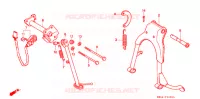 BEQUILLE pour Honda CB 250 NIGHTHAWK de 1993