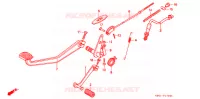 PEDALE pour Honda CB 250 NIGHTHAWK de 1993
