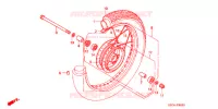 ROUE AVANT pour Honda CB 250 NIGHTHAWK de 1993