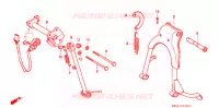 BEQUILLE pour Honda CB 250 NIGHTHAWK de 1996