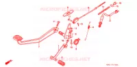 PEDALE pour Honda CB 250 NIGHTHAWK de 1996