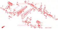 REPOSE PIED pour Honda CB 250 NIGHTHAWK de 2000