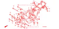 CADRE pour Honda CB 400 SUPER FOUR TYPE III de 2009