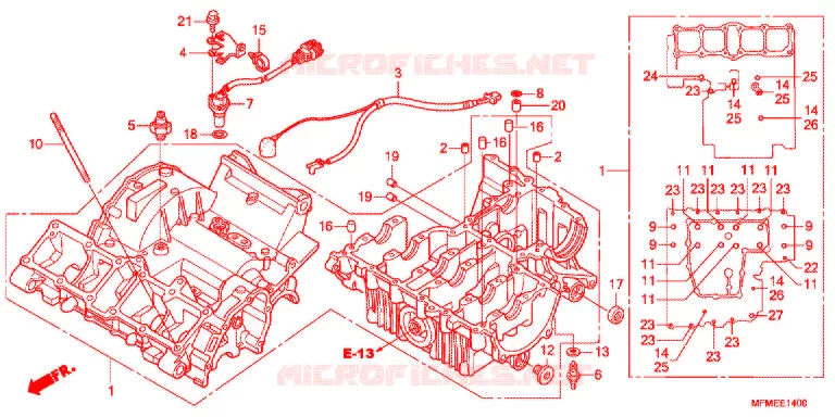 POMPE A HUILE - CARTER D'HUILE Honda MOTO 400 CB 2011  CB400AB