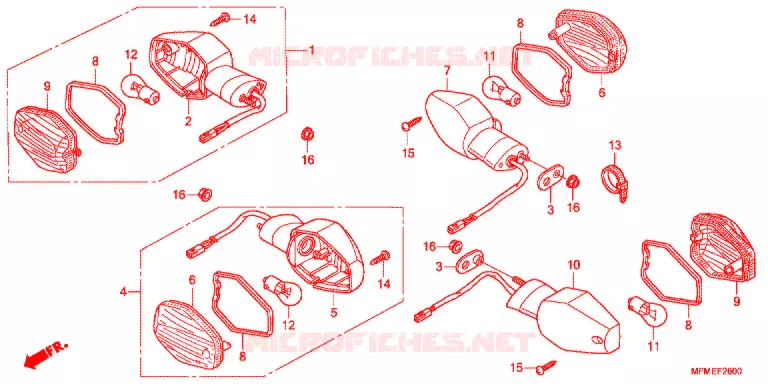 CLIGNOTANT Honda MOTO 400 CB 2011  CB400AB