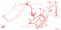 SELLE   CARENAGE ARRIERE pour Honda CB 400 SUPER FOUR de 2011