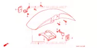 GARDE BOUE AVANT pour Honda CB 400 F CB1 de 1989