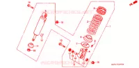 AMORTISSEUR ARRIERE pour Honda CB 400 F CB1 de 1990