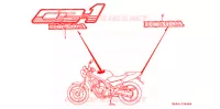 AUTOCOLLANTS pour Honda CB 400 F CB1 de 1990