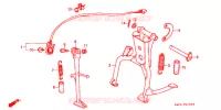 BEQUILLE pour Honda CB 400 F CB1 de 1990