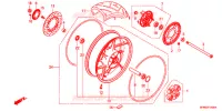 ROUE ARRIERE pour Honda CB 400 SUPER FOUR de 2017