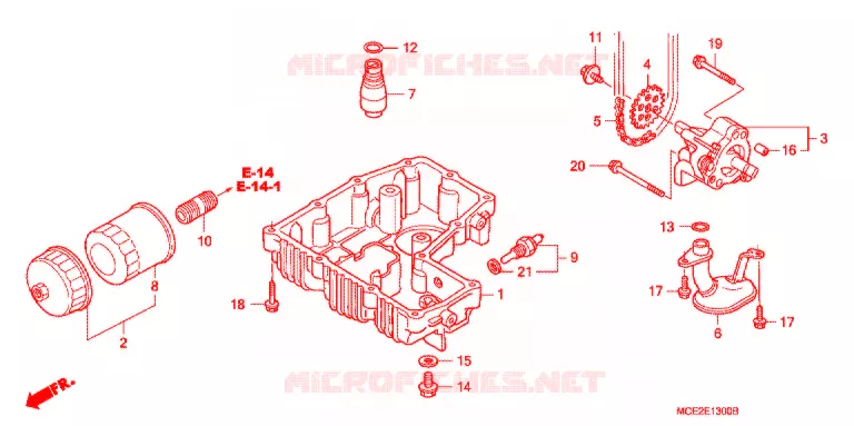 POMPE A HUILE - CARTER D'HUILE Honda MOTO 400 CB 2010  CB400L9