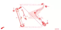 BEQUILLE LATERALE pour Honda CB 400 X ABS de 2016