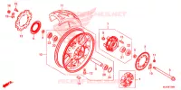 ROUE ARRIERE pour Honda CB 400 X ABS de 2016