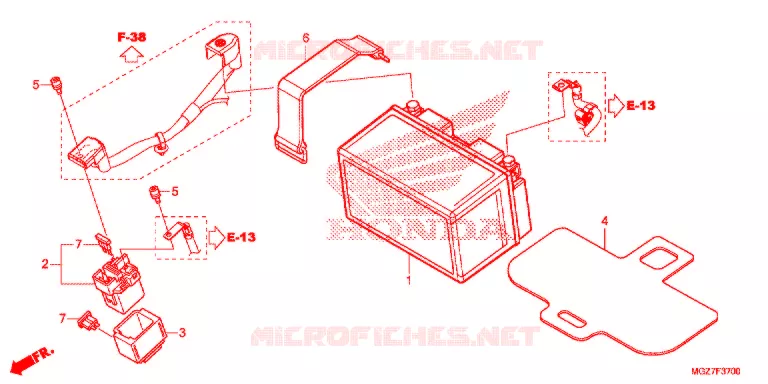 BATTERIE Honda MOTO 400 CB 2021  WH400