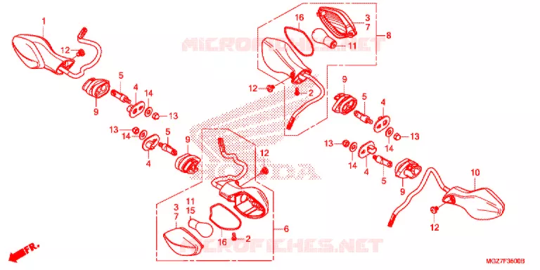 CLIGNOTANT Honda MOTO 400 CB 2021  WH400
