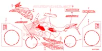AUTOCOLLANTS pour Honda CB 400 X de 2016