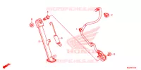 BEQUILLE pour Honda CB 500F WHITE de 2014