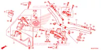 GUIDON   TE DE FOURCHE pour Honda CB 500F WHITE de 2014