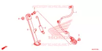 BEQUILLE LATERALE pour Honda CB 500 F de 2016
