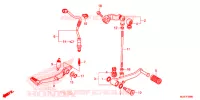 PEDALE pour Honda CB 500 F de 2016