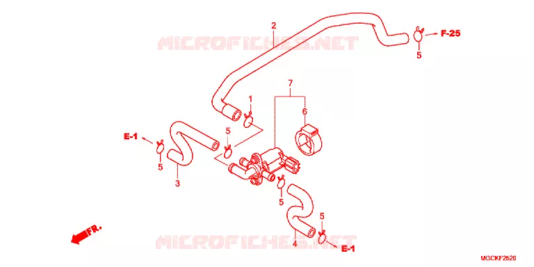 VALVE DE COMMANDE D'INJECTION D'AIR Honda MOTO 1100 CB 2014  CB1100SADE