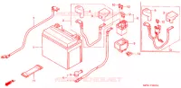 BATTERIE pour Honda CBR 1100 SUPER BLACKBIRD de 1999