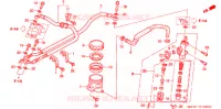 MAITRE CYLINDRE DE FREIN ARRIERE pour Honda CBR 1100 SUPER BLACKBIRD de 1999