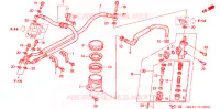 MAITRE CYLINDRE DE FREIN ARRIERE pour Honda CBR 1100 SUPER BLACKBIRD de 1999