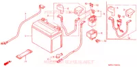 BATTERIE pour Honda CBR 1100 SUPER BLACKBIRD de 2000