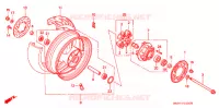 ROUE ARRIERE pour Honda CBR 1100 SUPER BLACKBIRD de 2000