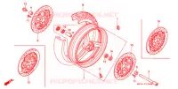 ROUE AVANT pour Honda CBR 1100 SUPER BLACKBIRD de 2000