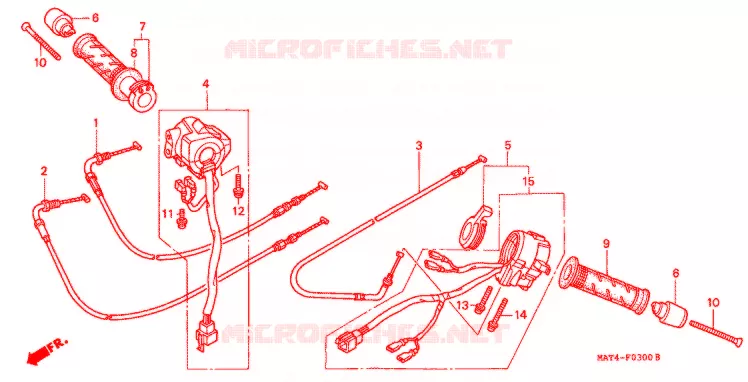 COMMODOS - POIGNEES Honda MOTO 1100 CBR 2000  CBR1100XXY