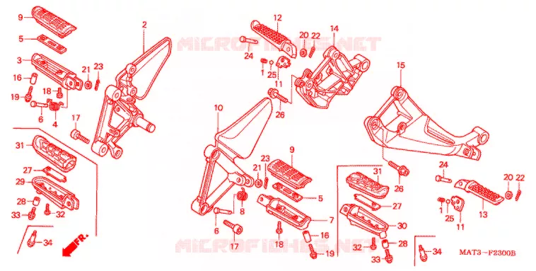 REPOSE PIED Honda MOTO 1100 CBR 2000  CBR1100XXY